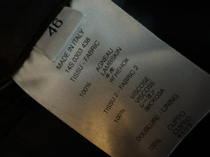 Givenchy Black Leather-Trim Zip Hoodie – Size 46