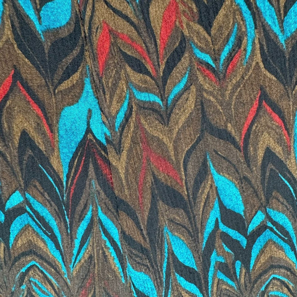 Jones New York Multicolor Chevron Pleated Skirt – Size 6