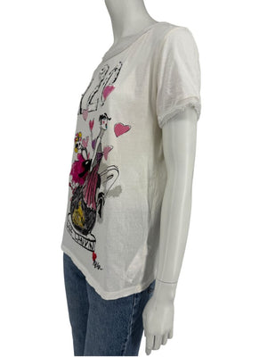 Lanvin Paris “120 Love Lanvin” Embellished Graphic T-Shirt – Size M