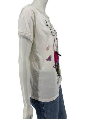 Lanvin Paris “120 Love Lanvin” Embellished Graphic T-Shirt – Size M