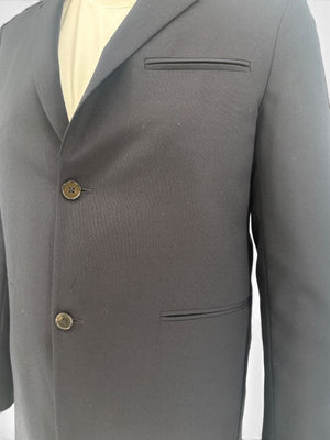 Jil Sander Men's 50 Navy Blue Virgin Wool Blend 2 Piece Suit Made Italy