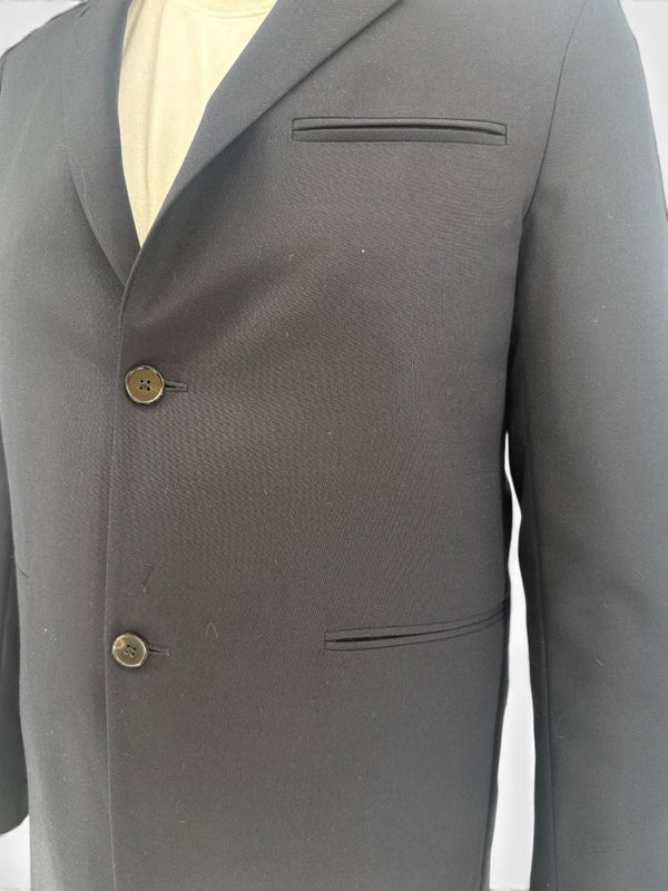 Jil Sander Men's 50 Navy Blue Virgin Wool Blend 2 Piece Suit Made Italy