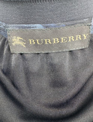 Burberry Navy Blue Silk Floral Skirt – NWT – Size IT 42 (US 6)