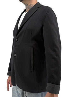 Jil Sander Men's Charcoal Grey Crepe Wool 3 Button Blazer Jacket Size 52