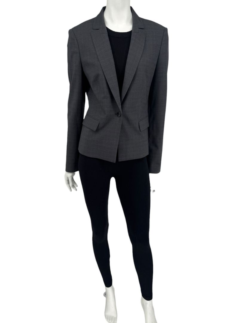 BOSS Hugo Boss Grey Tailored Blazer – Size US 6