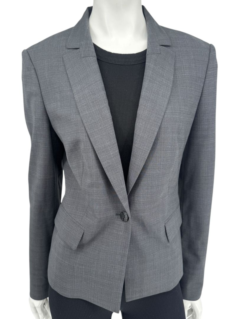 BOSS Hugo Boss Grey Tailored Blazer – Size US 6