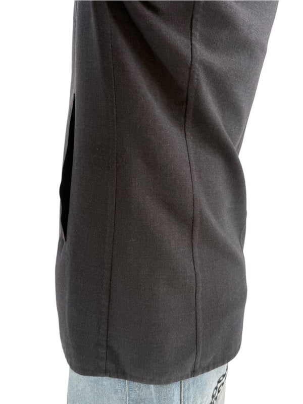 Jil Sander Men's Charcoal Grey Crepe Wool 3 Button Blazer Jacket Size 52