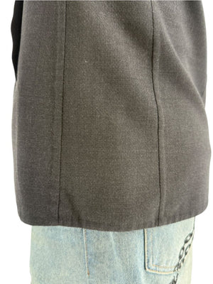 Jil Sander Men's Charcoal Grey Crepe Wool 3 Button Blazer Jacket Size 52