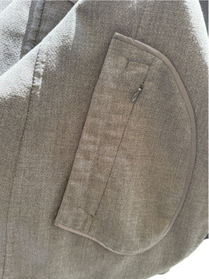 Jil Sander Men's Charcoal Grey Crepe Wool 3 Button Blazer Jacket Size 52