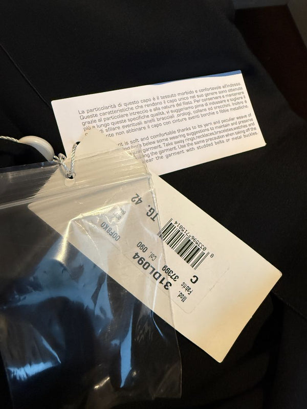 Maison Margiela Sheer Black Button-Front Blouse/Cover-Up – IT 42