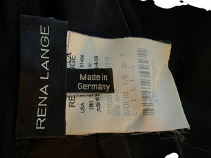 Rena Lange Black Tie-Waist Turtleneck Top – Size L