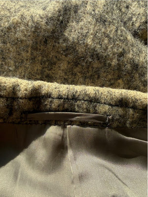 Jil Sander Men's 100% Silk Tweed Textured Grey 3 Button Overcoat Size 52