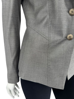 BOSS Hugo Boss Grey Tailored Blazer – Fits Like US 6