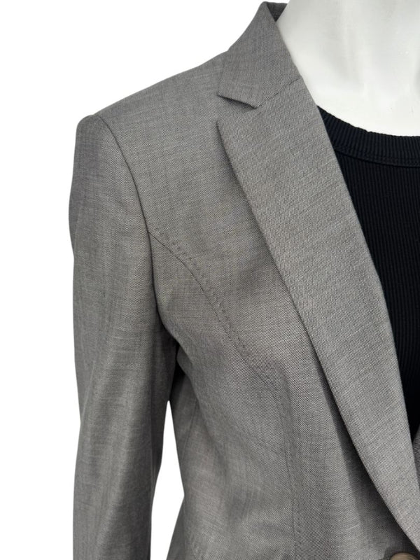 BOSS Hugo Boss Grey Tailored Blazer – Fits Like US 6
