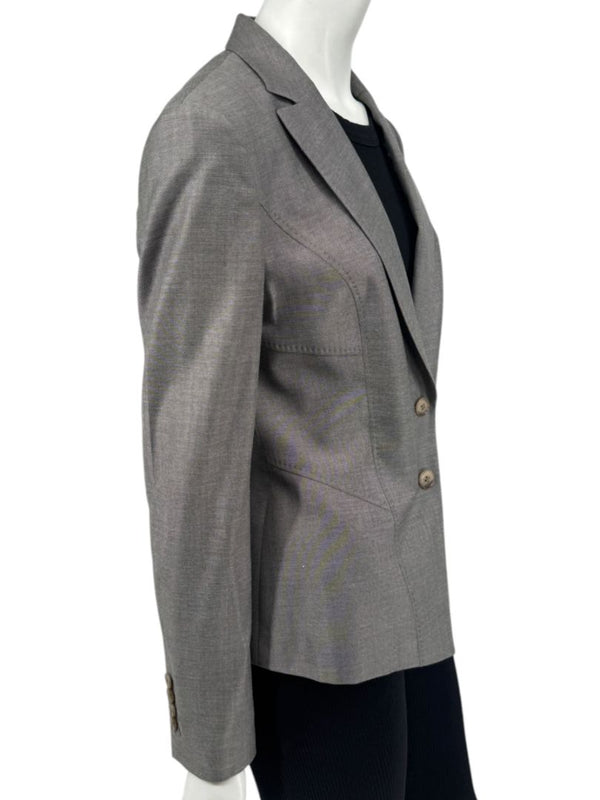 BOSS Hugo Boss Grey Tailored Blazer – Fits Like US 6