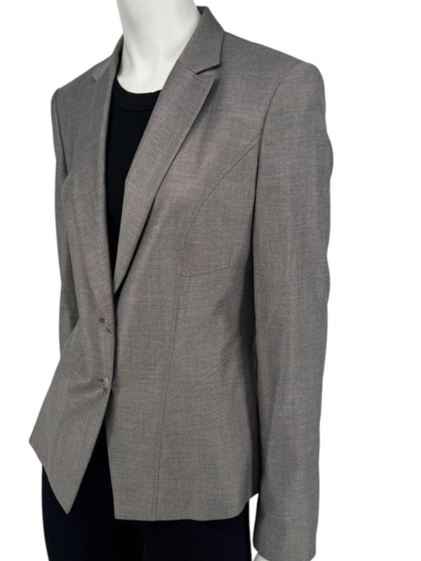 BOSS Hugo Boss Grey Tailored Blazer – Fits Like US 6