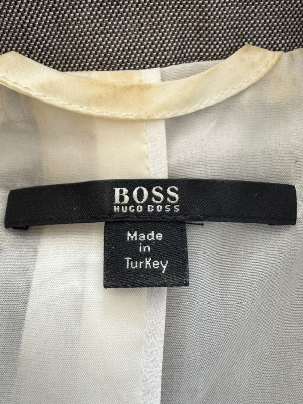 BOSS Hugo Boss Grey Tailored Blazer – Fits Like US 6