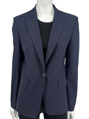 BOSS Hugo Boss Navy Tailored Blazer – Size US 6
