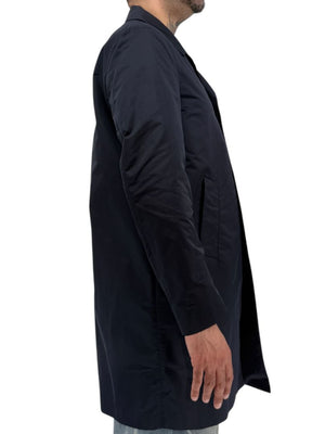 Jil Sander Mens Navy Technical Polyester Mac Coat Jacket Italy Size 50