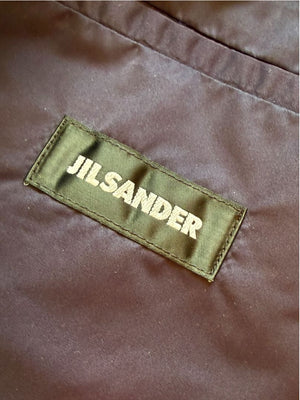 Jil Sander Mens Navy Technical Polyester Mac Coat Jacket Italy Size 50