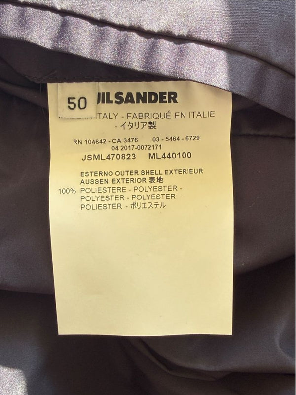 Jil Sander Mens Navy Technical Polyester Mac Coat Jacket Italy Size 50