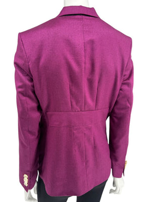 Royal Classic Holland & Sherry Fuchsia Wool Blazer – Medium