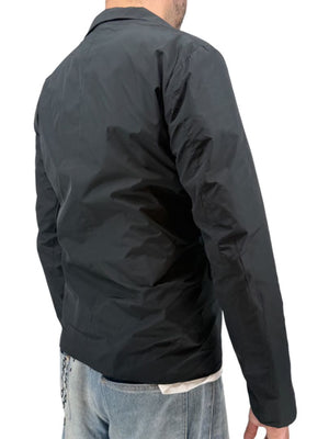 Jil Sander Men's Reversible Techno Cotton Taffeta Blazer Jacket Navy Black 50