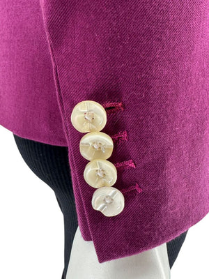 Royal Classic Holland & Sherry Fuchsia Wool Blazer – Medium