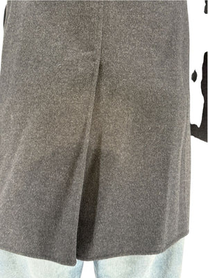 Jil Sander Mens Wool Cashmere Overcoat Charcoal Gray Made Italy Size 50