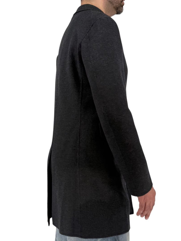 Jil Sander Mens Wool Cashmere Overcoat Charcoal Gray Made Italy Size 50