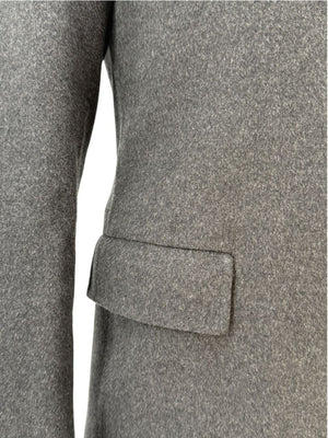 Jil Sander Mens Wool Cashmere Overcoat Charcoal Gray Made Italy Size 50