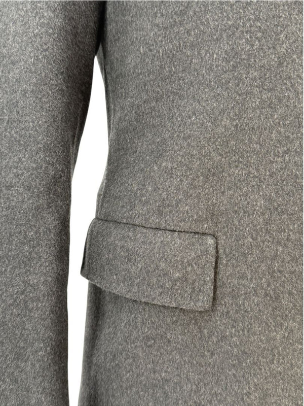 Jil Sander Mens Wool Cashmere Overcoat Charcoal Gray Made Italy Size 50