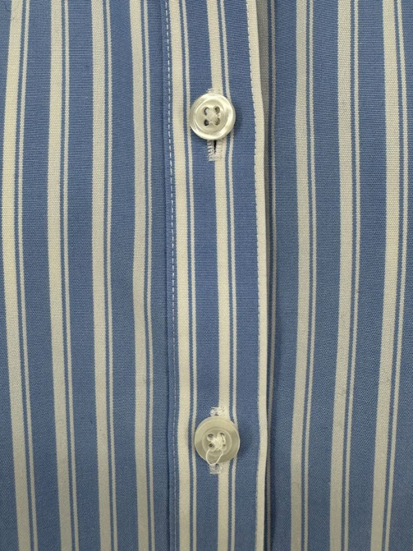 Brooks Brothers Blue & White Striped Tailored Fit Button-Down Shirt – Size 6