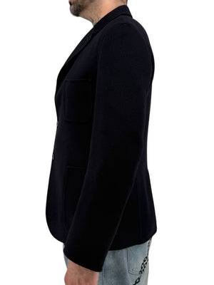 Jil Sander Mens Double Face Cashmere Blazer Jacket Black 3 Button Italy Size 50