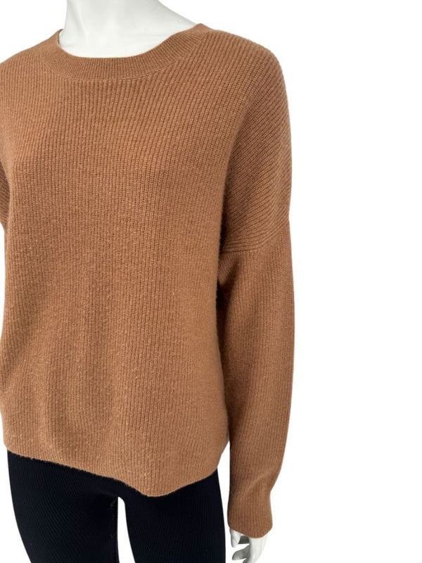 Alice + Olivia Camel Cashmere Crewneck Sweater – Size S/P