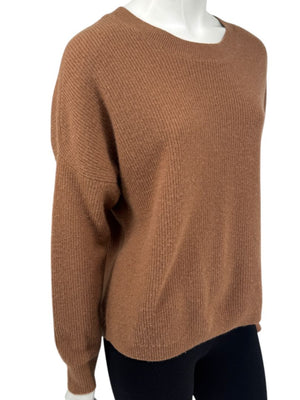 Alice + Olivia Camel Cashmere Crewneck Sweater – Size S/P