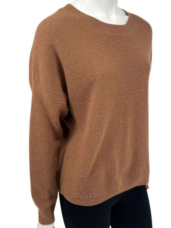 Alice + Olivia Camel Cashmere Crewneck Sweater – Size S/P