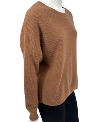 Alice + Olivia Camel Cashmere Crewneck Sweater – Size S/P