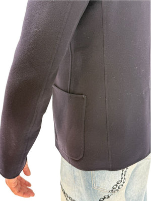Jil Sander Mens Double Face Cashmere Blazer Jacket Black 3 Button Italy Size 50