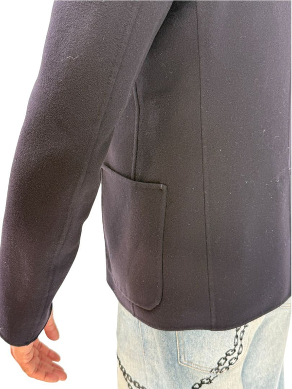 Jil Sander Mens Double Face Cashmere Blazer Jacket Black 3 Button Italy Size 50
