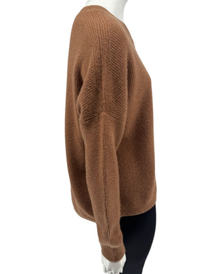 Alice + Olivia Camel Cashmere Crewneck Sweater – Size S/P