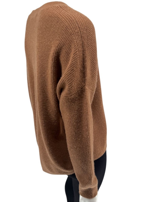 Alice + Olivia Camel Cashmere Crewneck Sweater – Size S/P