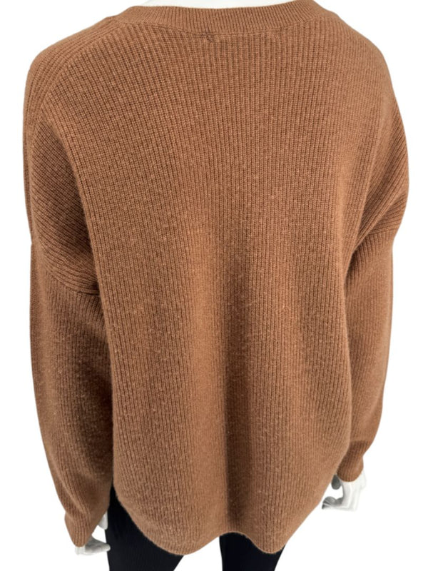 Alice + Olivia Camel Cashmere Crewneck Sweater – Size S/P