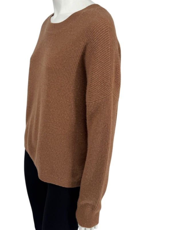 Alice + Olivia Camel Cashmere Crewneck Sweater – Size S/P