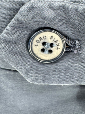 Loro Piana Men's Navy Cotton Stretch Tailored Pants – Size 56IT/US 40