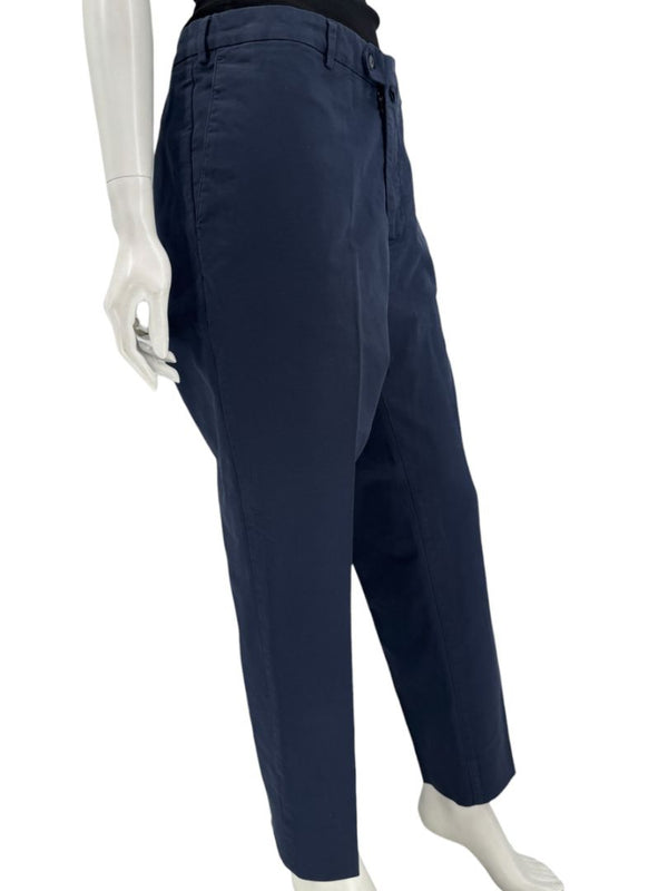 Loro Piana Men's Navy Cotton Stretch Tailored Pants – Size 56IT/US 40