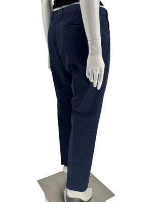 Loro Piana Men's Navy Cotton Stretch Tailored Pants – Size 56IT/US 40