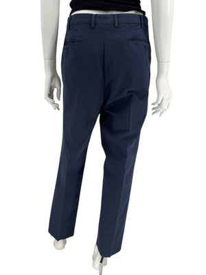 Loro Piana Men's Navy Cotton Stretch Tailored Pants – Size 56IT/US 40