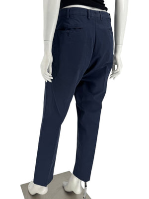 Loro Piana Men's Navy Cotton Stretch Tailored Pants – Size 56IT/US 40