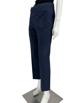 Loro Piana Men's Navy Cotton Stretch Tailored Pants – Size 56IT/US 40